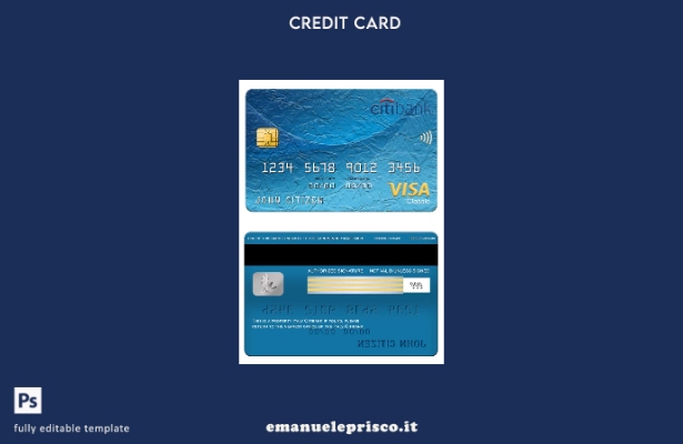 stile verificato Modello di carta classica per visto Citibank Italia